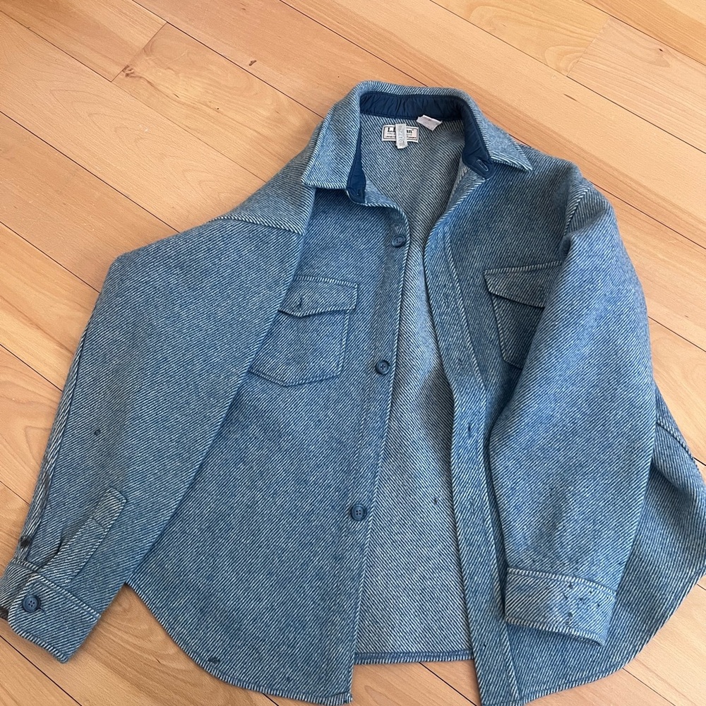 vintage LL bean 100% wool The Northwoods Button up